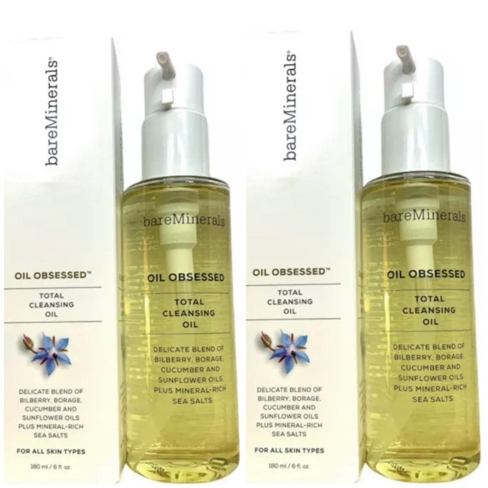 Bare Minerals Oil Obsessed Total Cleaning Oil x 2 New in Box